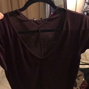 BNWT strappy neck deep purple crop top